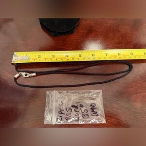 JUDITH RIPKA STERLING SILVER CORD NECKLACE, 35"